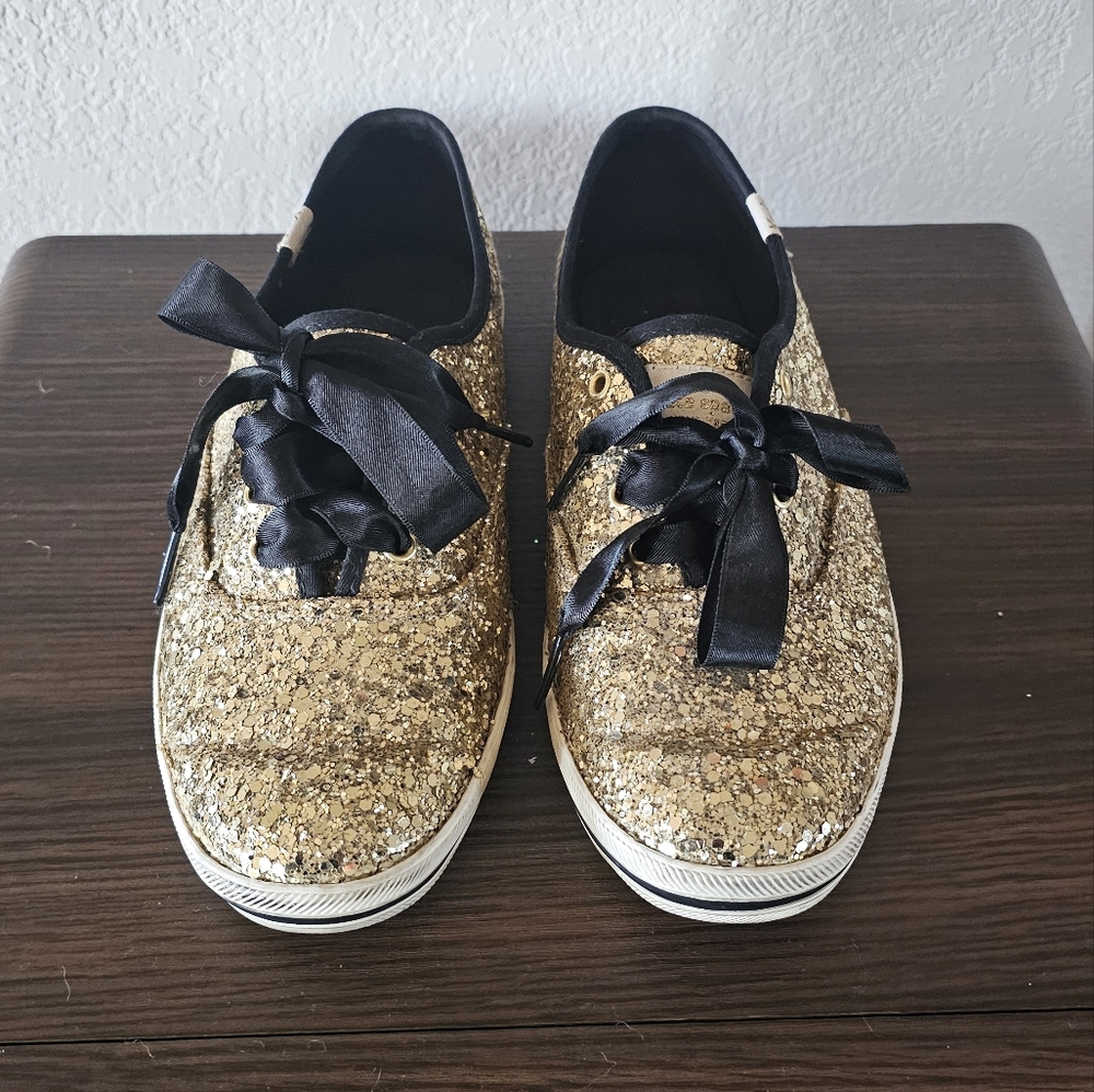 Kate Spade Gold Keds
